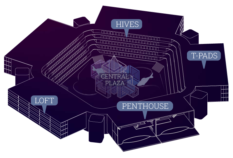 Types of VPads on a Level in the Vertikal Metaverse