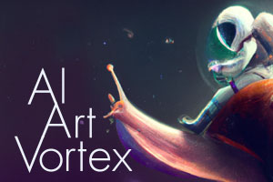 Ai art vortex level in the Vertikal metaverse