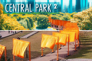 Christo Gate installation in Central Park 2 Vertikal Metaverse